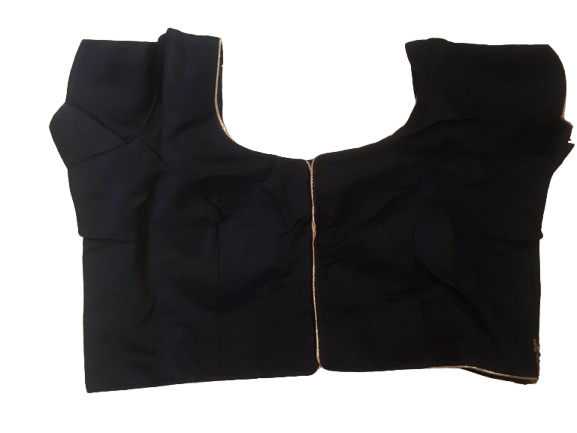 Raw Silk Navy blue Designer Blouse 33